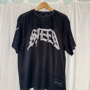 Black Mesh 'SPEED' Graphic Jersey
